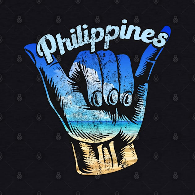 Philippines shaka hand sign . Perfect present for mother dad friend him or her by SerenityByAlex